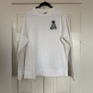 Nike Men’s White Fleece Crewneck